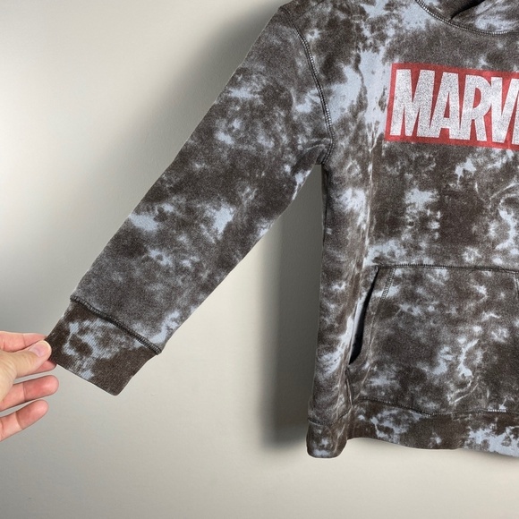 Marvel Kid's Long Sleeve Fleece Camo Pull Over Hoodie Size Large Back-to-school - Picture 3 of 14